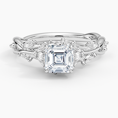 Secret Garden Lab Grown Asscher Diamond Engagement Ring