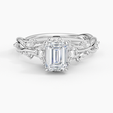 Secret Garden Lab Grown Emerald Diamond Engagement Ring