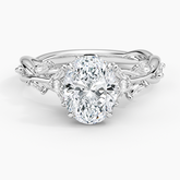 Secret Garden Lab Grown Oval Diamond Engagement Ring