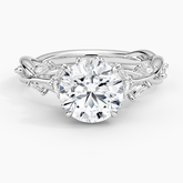 Secret Garden Lab Grown Round Diamond Engagement Ring