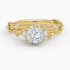 Secret Garden Lab Grown Cushion Diamond Engagement Ring