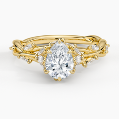 Secret Garden Lab Grown Pear Diamond Engagement Ring