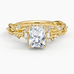 Secret Garden Lab Grown Radiant Diamond Engagement Ring