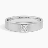Jamie Lab Grown Radiant Diamond Wedding Ring in 18K Gold