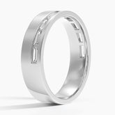 Austin Baguette Lab Grown Diamond Wedding Ring in 18K Gold