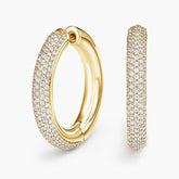 Rayonu Lab Diamond Tube Hoop Earrings