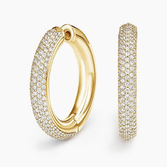 Rayonu Lab Diamond Tube Hoop Earrings