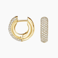 Rayonu Lab Diamond Tube Huggie Earrings