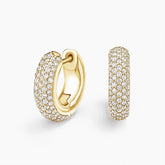 Rayonu Lab Diamond Tube Huggie Earrings