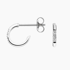 Rayonu Petite Diamond Huggie Earrings