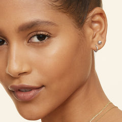 Rayonu Petite Diamond Huggie Earrings