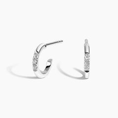 Rayonu Petite Diamond Huggie Earrings