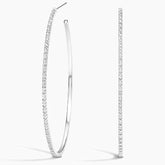 Rayonu Large Diamond Hoop Earrings