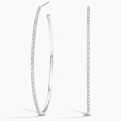 Rayonu Large Diamond Hoop Earrings