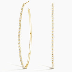 Rayonu Large Diamond Hoop Earrings