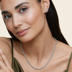 Rayonu Emerald Cut Lab Grown Diamond Halo Stud Earrings