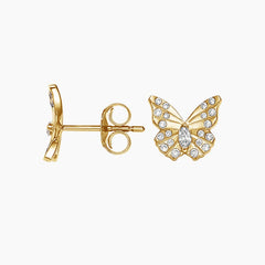 Rayonu Logan Hollowell Flutter Lab Diamond Stud Earrings