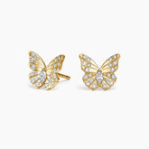 Rayonu Logan Hollowell Flutter Lab Diamond Stud Earrings