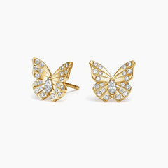 Rayonu Logan Hollowell Flutter Lab Diamond Stud Earrings
