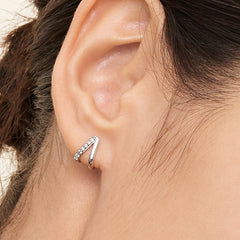 Rayonu Zuri Diamond Huggie Earrings