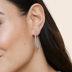 Rayonu Large Perfect Luxe Hoop Lab Diamond Earrings