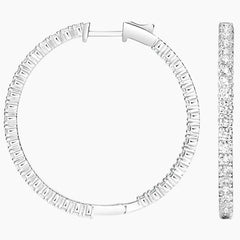 Rayonu Large Perfect Luxe Hoop Lab Diamond Earrings