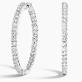Rayonu Large Perfect Luxe Hoop Lab Diamond Earrings