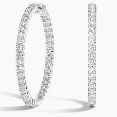 Rayonu Large Perfect Luxe Hoop Lab Diamond Earrings