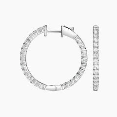 Rayonu Medium Perfect Luxe Hoop Lab Diamond Earrings