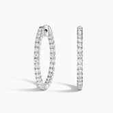 Rayonu Medium Perfect Luxe Hoop Lab Diamond Earrings