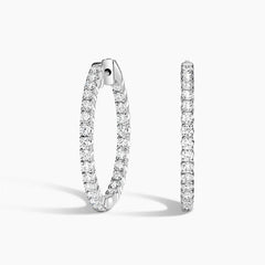 Rayonu Medium Perfect Luxe Hoop Lab Diamond Earrings