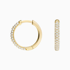 Rayonu Lab Diamond Tube Huggie Earring