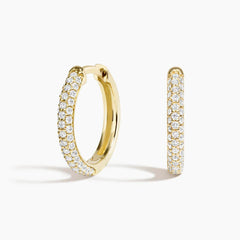 Rayonu Lab Diamond Tube Huggie Earring
