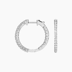Rayonu Small Perfect Luxe Hoop Lab Diamond Earrings