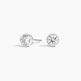 Rayonu Lab Diamond Bezel Stud Earrings