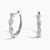 Rayonu Twisted Vine Diamond Hoop Earrings