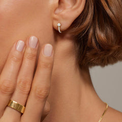 Rayonu Taylor Lab Diamond Huggie Earrings