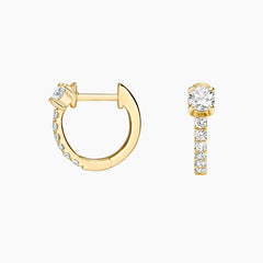 Rayonu Taylor Lab Diamond Huggie Earrings