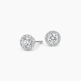 Rayonu Lab Grown Diamond Halo Stud Earrings