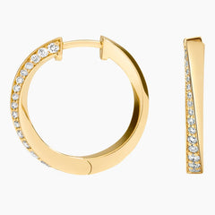 Rayonu Fairmined Spira Diamond Hoop Earrings