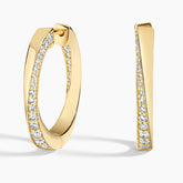 Rayonu Fairmined Spira Diamond Hoop Earrings