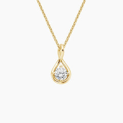 Rayonu Lab Diamond Twist Pendant
