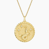 Rayonu Capricorn Zodiac Diamond Pendant