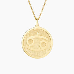 Rayonu Cancer Zodiac Diamond Pendant