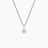 Rayonu Dewdrop Round Lab Diamond Pendant