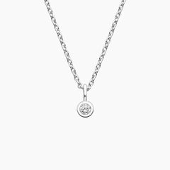 Rayonu Dewdrop Round Lab Diamond Pendant