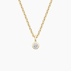 Rayonu Dewdrop Round Lab Diamond Pendant