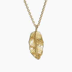 Rayonu Jane Goodall Leaf Lab Diamond Pendant Necklace