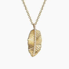 Rayonu Jane Goodall Leaf Lab Diamond Pendant Necklace