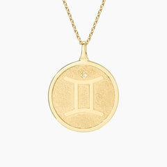 Rayonu Gemini Zodiac Diamond Pendant